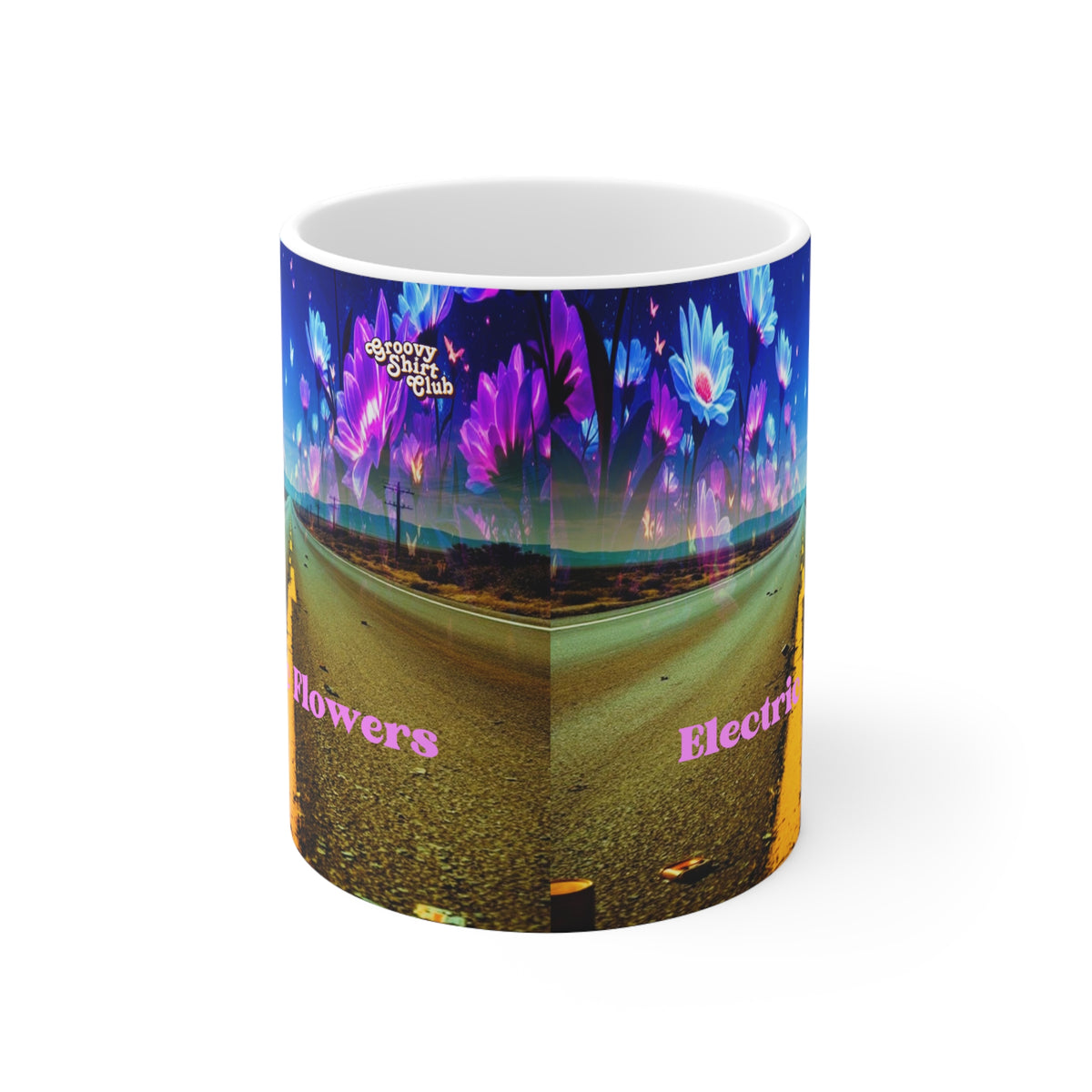 Electric Flowers 11oz mug