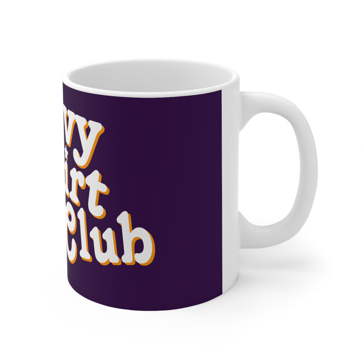 Groovy Shirt Club 11oz mug, purple