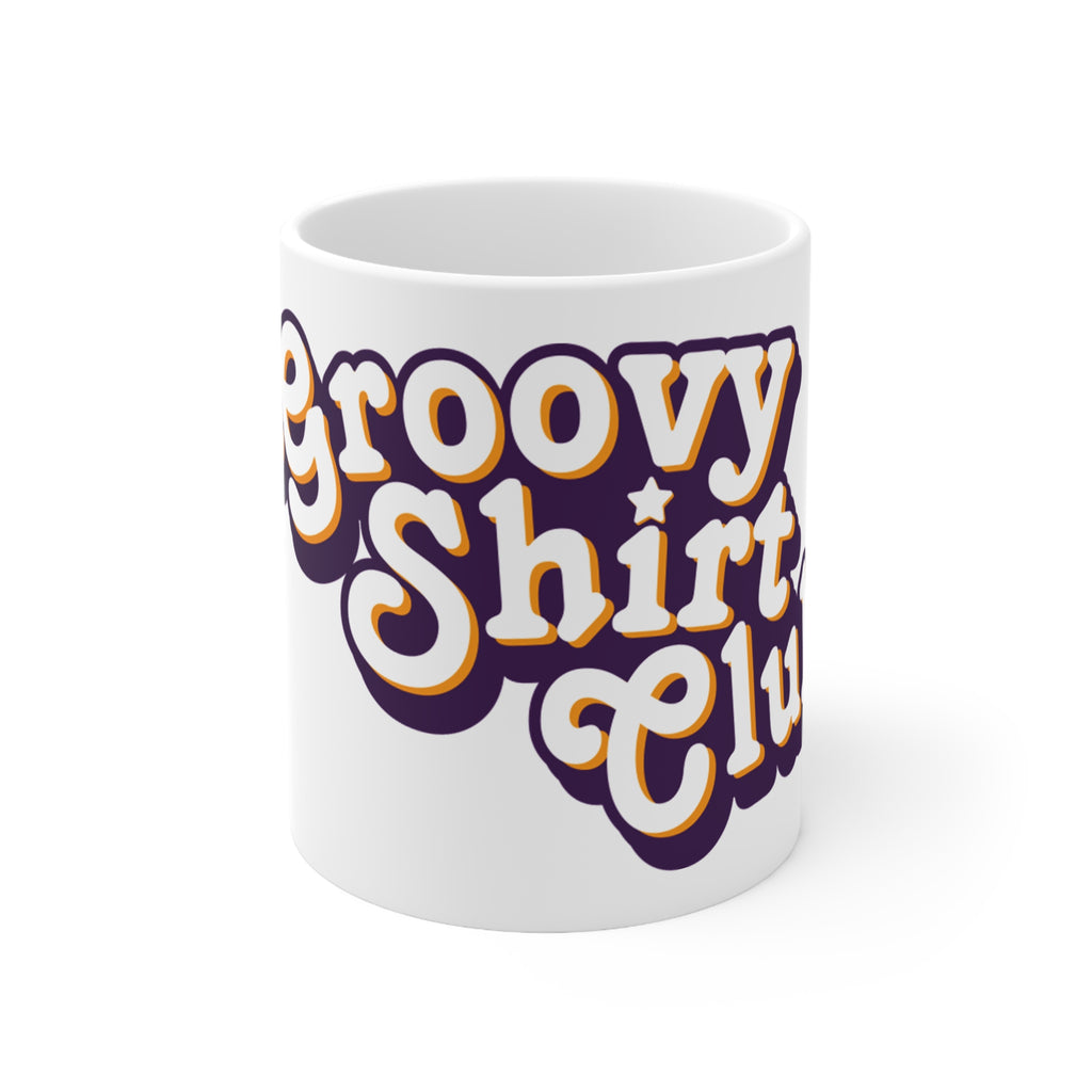 Groovy Shirt Club 11oz mug, white