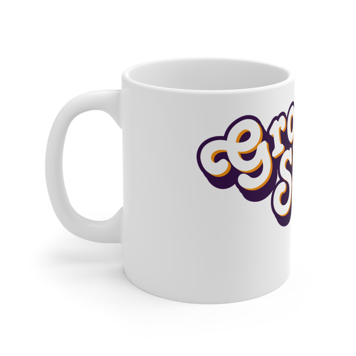 Groovy Shirt Club 11oz mug, white