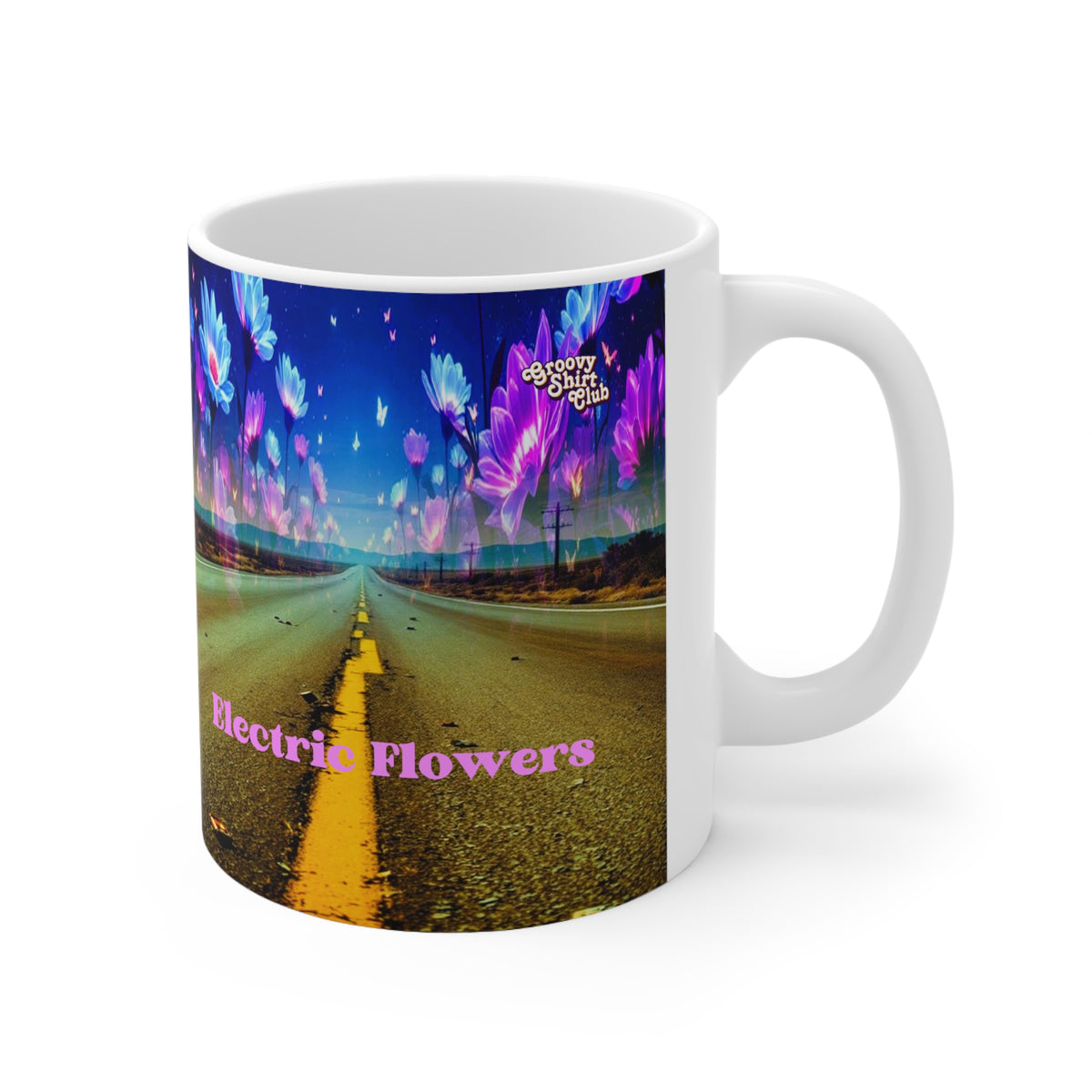 Electric Flowers 11oz mug