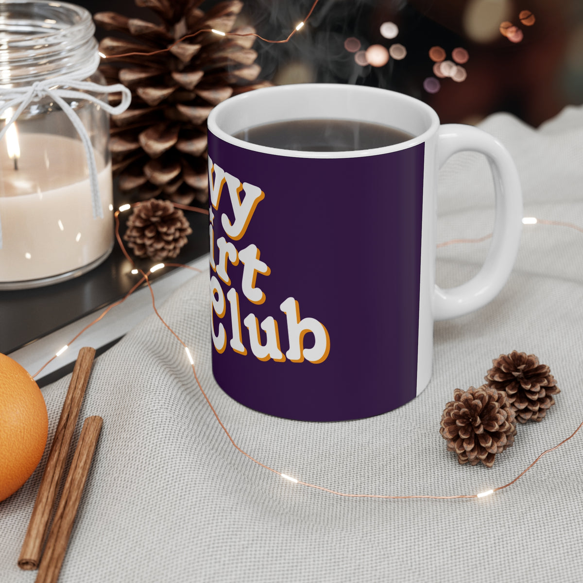 Groovy Shirt Club 11oz mug, purple
