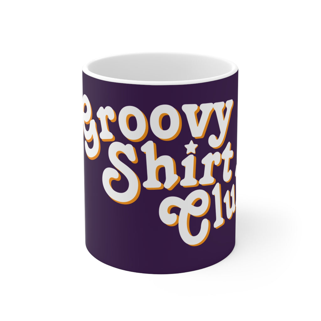 Groovy Shirt Club 11oz mug, purple